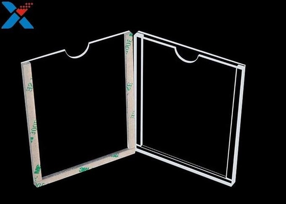 購入 1mmの明確なアクリルの表示シート横の二重味方されたポスター ホールダー online manufacture
